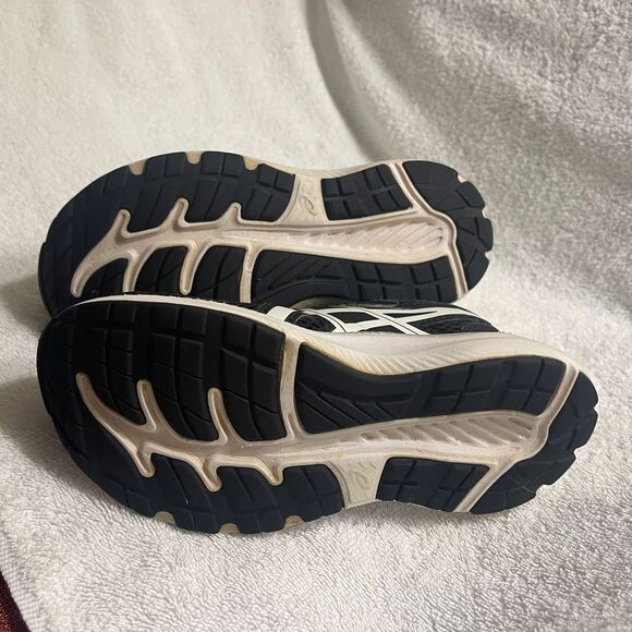 Asics Kids Boys Youth Contend 7 Black White Sneaker Running Shoes 1.5 - Picture 8 of 11